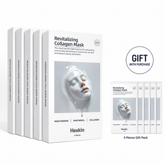 Collagen-Infused Youth-Restoring Mask – Firming, Hydrating, and Moisturizing Skincare – Suitable for Normal Skin – Anti-Wrinkle – 5 Masks/Box