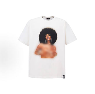 Unisex Short-Sleeve T-Shirt: Stylish, High-End Design Featuring an Afro-Haired Glamour Girl
