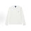 Unisex White Cotton Crew-Neck Sweatshirt – Solid Color with Small Pony Embroidery