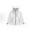 Unisex trendy casual hooded windbreaker featuring oil, water, and stain resistance; loose fit; reflective back logo; and Velcro-adjustable drawstring cuffs.