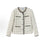 French Hepburn style, round neck, single-breasted, Chanel-inspired design, flattering and slimming, comfortable, and suitable for slightly chubby figures, perfect for a date. Women's style, beige.