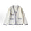 Chic French-style "Chanel-esque" knit cardigan for women—soft, cozy, and stylish. A beautiful, unique, and laid-back knit top perfect for spring and autumn.