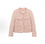 "Rose Story 2026" Women's Cropped Tweed Jacket – Korean-Style Slim-Fit Design with Tassels and Shimmering Thread Weave (Chanel-Inspired)