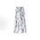 Unisex high-waisted, loose-fit, wide-leg casual trousers featuring a striped, "dirty-wash" tie-dye design.