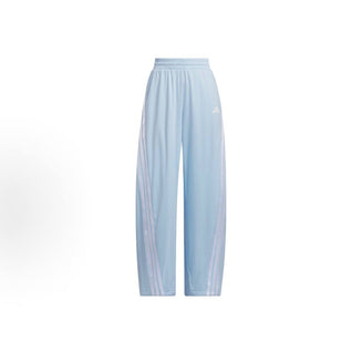 Women's Blue Striped Casual Pants – Minimalist, Loose-Fit, and Versatile