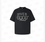 Pearl slogan letter crew neck short-sleeved T-shirt, unisex, black