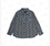 100% Cotton Vintage Monogram Label Full Label Casual Loose-fitting Sporty Long-sleeved Shirt, Unisex, Dark Navy Blue