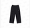 Casual, versatile, simple, soft, comfortable, stylish, mid-rise, solid color, loose fit, multi-pocket cargo pants with small logo. Unisex, black