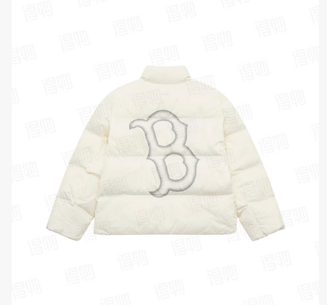 Basic Series FW25 Duck Down Heavyweight Classic Trendy Versatile Textured Back with Large Brand Logo Loose Fit Sporty Casual Comfortable Soft Skin-Friendly Stand Collar Short Down Jacket Unisex